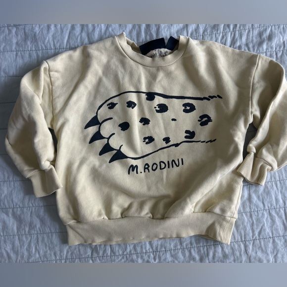 Mini Rodini Cream Ribbed Top - Picture 4 of 8